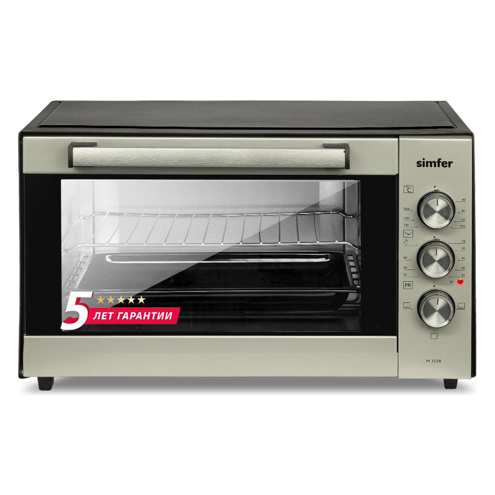 Мини-печь SImfer Classic, 3 режима работы, верхний и нижний M3528 ...