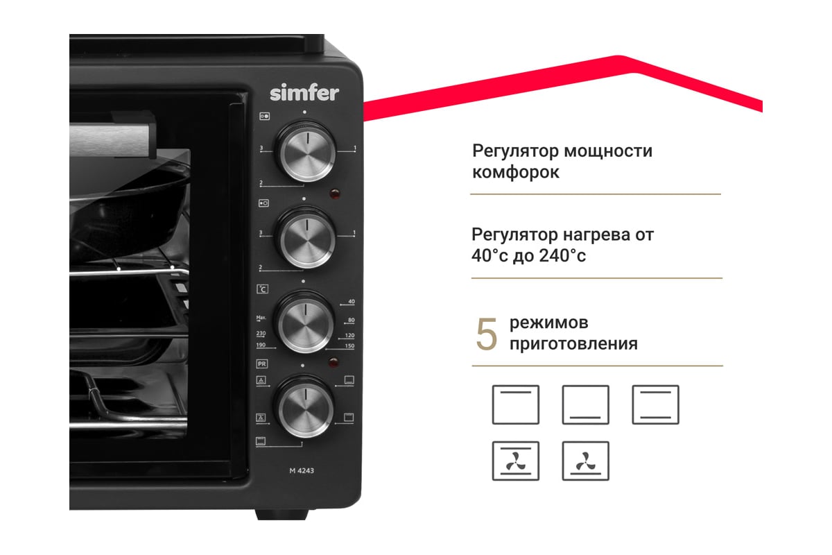 Мини-печь Simfer m 4243