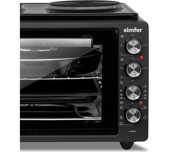 Мини-печь SImfer Albeni Plus, 5 режимов, конвекция, с конфорками M4243