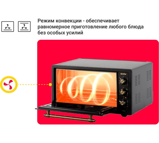 Мини-печь SImfer Albeni Plus Comfort, 5 режимов работы, конвекция M4573