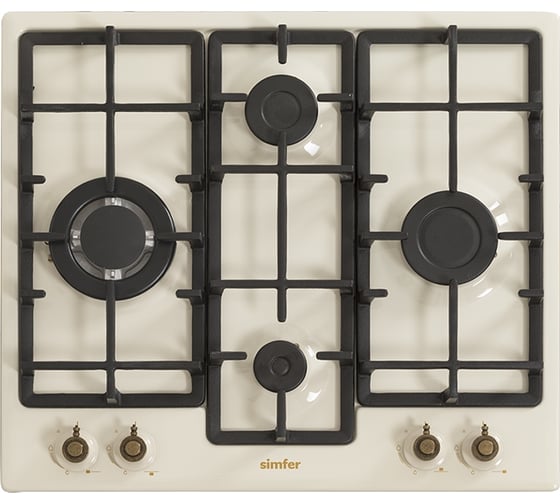 Газовая варочная панель Simfer WOK конфорка, с газ-контролем H60V41O597