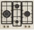 Газовая варочная панель Simfer WOK конфорка, с газ-контролем H60V41O597 1