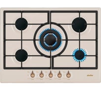 Газовая варочная панель SImfer конфорка WOK, с газовым контролем, бежеваяH70W51O517 H70W51O517