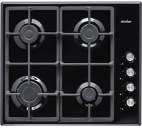 Газовая варочная панель SImfer газконтроль, автоподжиг, эмаль H60Q40B572