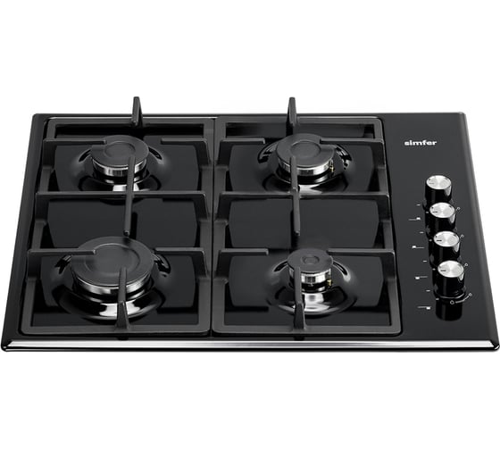 Газовая варочная панель SImfer газконтроль, автоподжиг, эмаль H60Q40B572