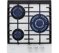 Газовая варочная панель SImfer газконтроль, WOK конфорка, белая H45L35W516