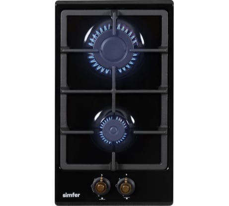 Газовая варочная панель SImfer с газ-контролем, черная H30V20L516