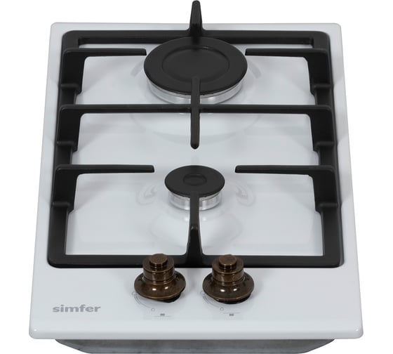 Газовая варочная панель SImfer с газ-контролем, белая H30V20W516