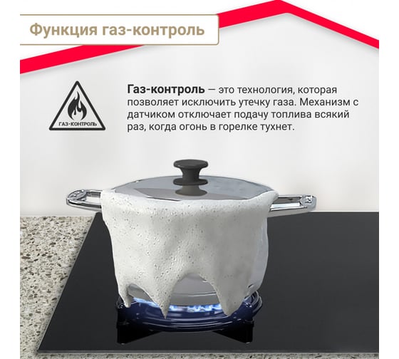 Комбинированная варочная панель SImfer 3 газ-конфорки, 1 электро конфорка, газ-контроль, автоподжиг H60K32B516