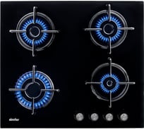 Газовая варочная панель SImfer с газ-контролем,черный H60N40B570