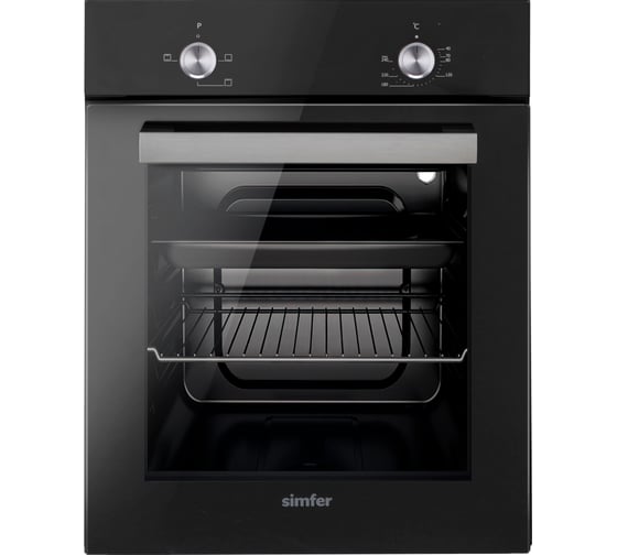 Электрический духовой шкаф SImfer 3 режима работы, черный B4EB04070