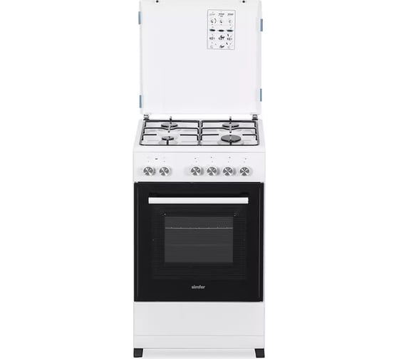 Комбинированная плита SImfer белая F50MW43011