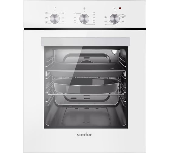 Электрический духовой шкаф SImfer 6 режимов работы, гриль, конвекция B4EC18016