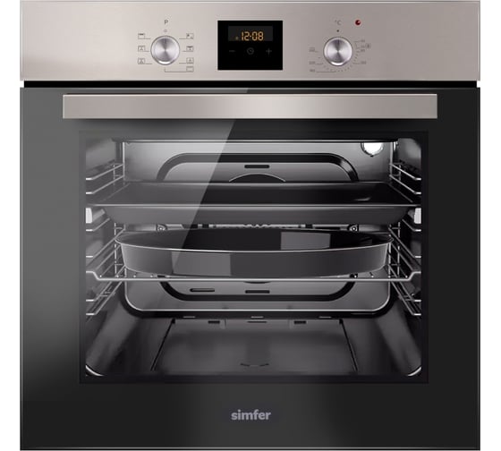 Электрический духовой шкаф SImfer 6 режимов работы, гриль, конвекция B6EM58016