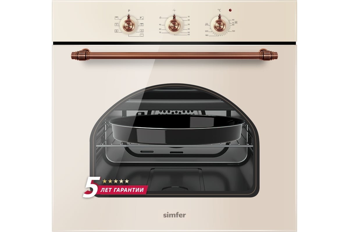 Электрический духовой шкаф SImfer 7 режимов, гриль, конвекция B6EO18017 ...