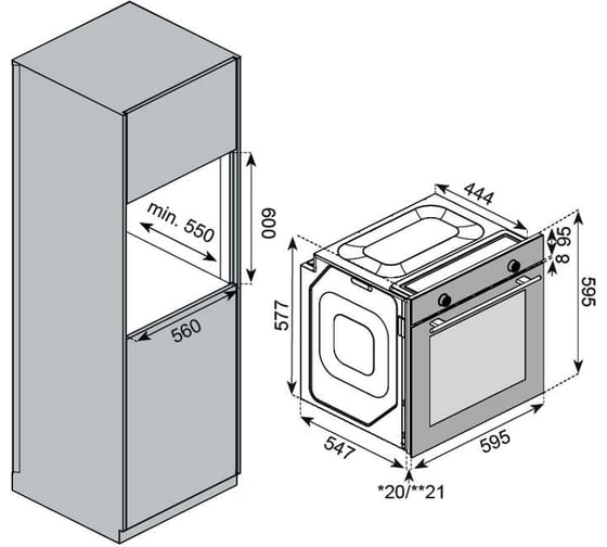 Духовой шкаф KUPPERSBERG HF 610 B 6556