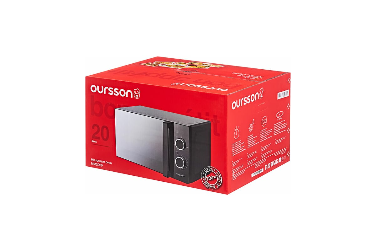 Микроволновая печь OURSSON MM2009/BL Черный - выгодная цена, отзывы ...