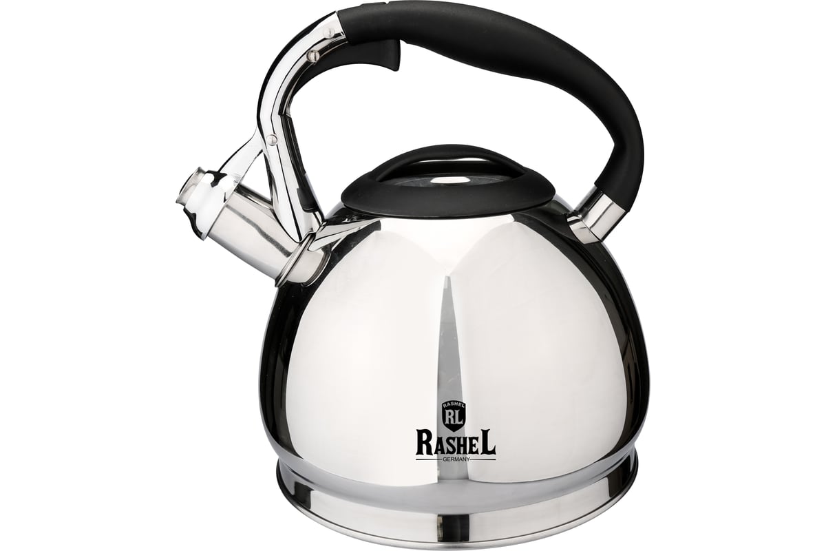Чайник из нержавеющей стали RASHEL 3 л, со свистком М-7137 - выгодная ...