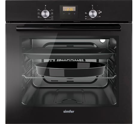 Электрический духовой шкаф SImfer 7 режимов работы, конвекция, гриль B6EB56070