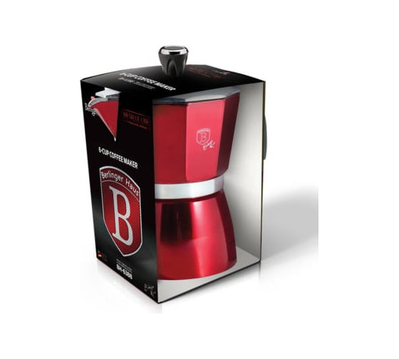 Кофеварка BerlingerHaus Burgundy на 6 чашек BH-6388 6388-BH