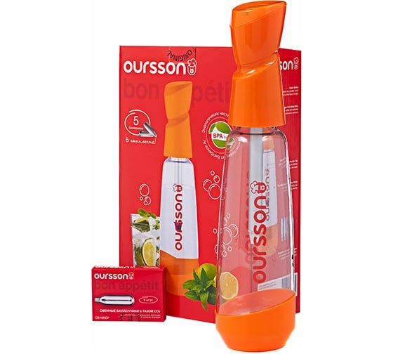 Набор для домашней газировки OURSSON Оранжевый OS1005SK/OR 1