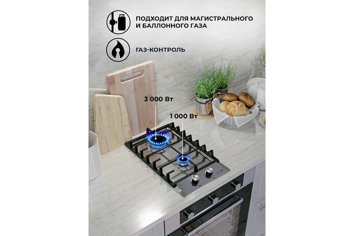 Встраиваемая панель Lex GVS 321 IX CHAO000218 - выгодная цена, отзывы ...