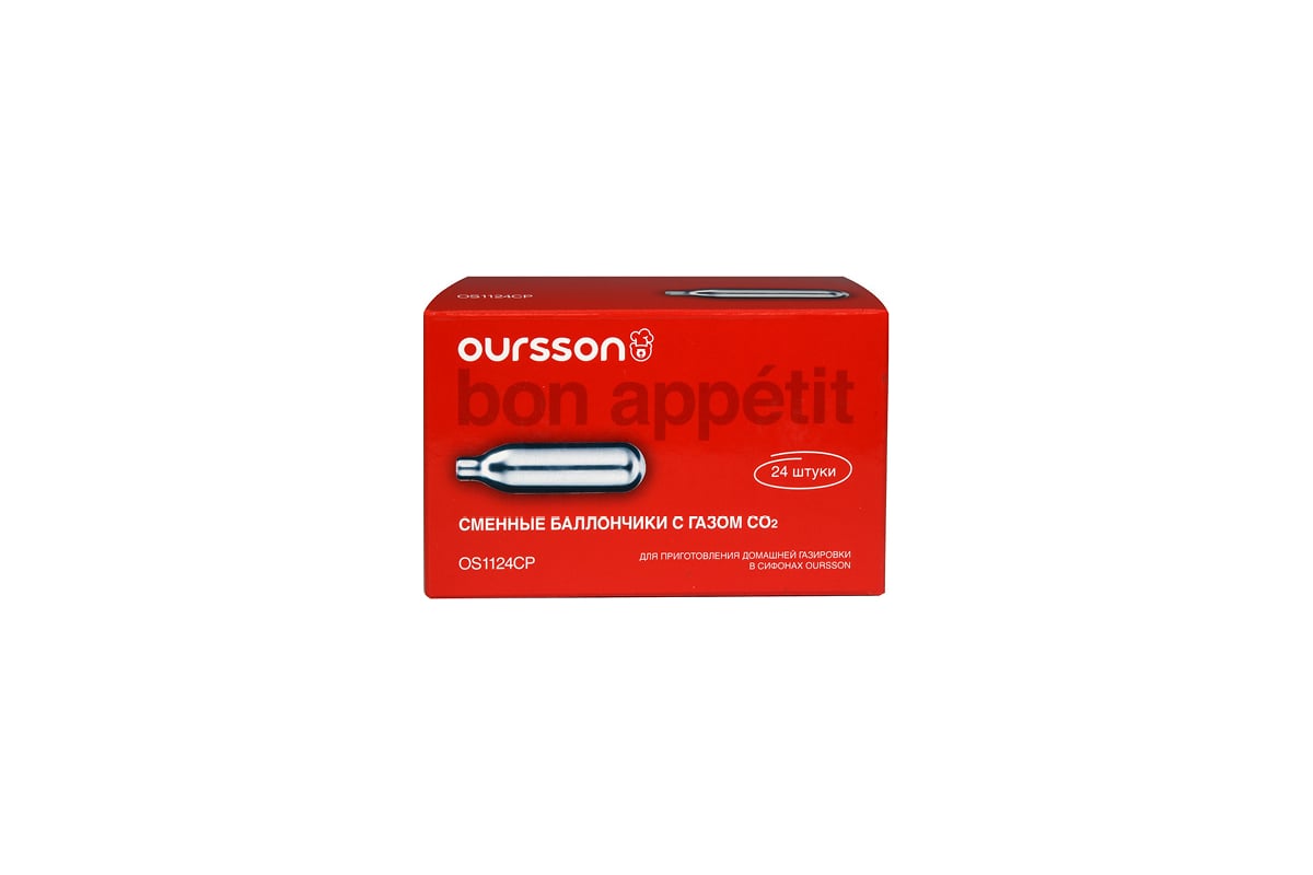 Набор баллончиков OURSSON серебристый, 24 шт. OS1124CP/S - выгодная ...
