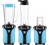 Блендер 3 в 1 KITFORT бирюзовый КТ-3034-3