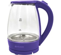 Электрический чайник GELBERK фиолетовый, 1.8 л, стекло GL-471