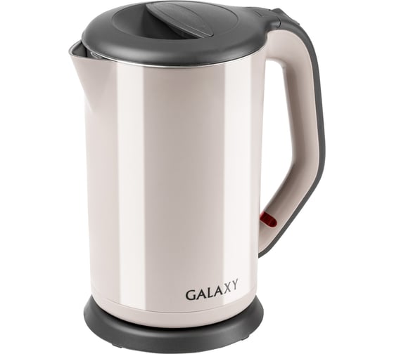 Электрический чайник Galaxy LINE GL 0330, бежевый, пластик, двойная стенка из нержав. стали AISI 304 и пищевого пластика, 2000 Вт, 1,7 л, 7010103307 1
