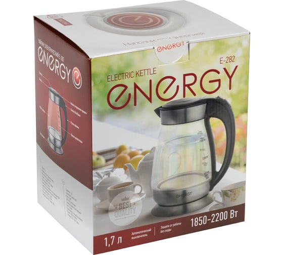 Чайник Energy E-282 1.7 л, стекло 164118
