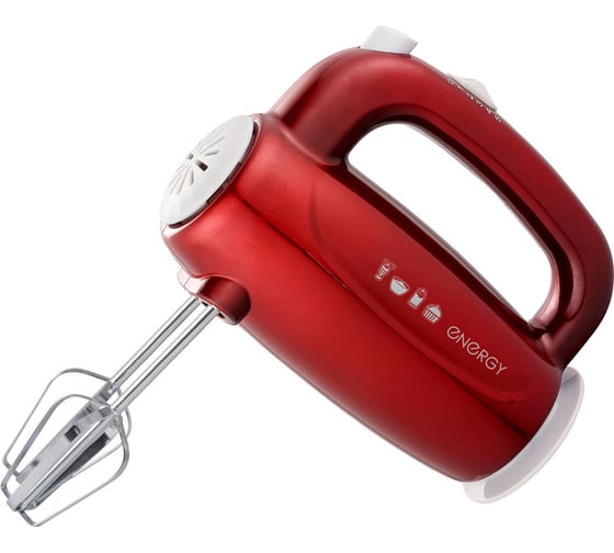 Миксер Energy EN-295R 5 скоростей, 300 Вт, красный 152486