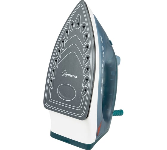 Утюг HomeStar HS-4003 серо-голубой, 2000 Вт, пар, спрей, паровой удар, керамическая подошва 002671
