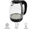Стеклянный электрический чайник Atlanta ATH-2465 black 2