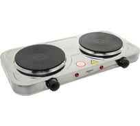 Двухконфорочная электроплитка Atlanta ATH-1738 silver