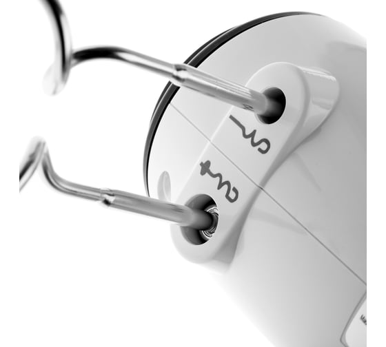 Миксер BRAYER Turbo 350 Вт, 5 скоростей, 2 венчика, 2 насадки для замеса, белый BR1300