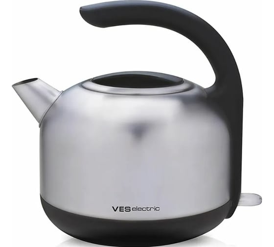 Чайник VES 1.7 л, 2200 Вт, металл.корпус, фильтр, стальной H-100-SS