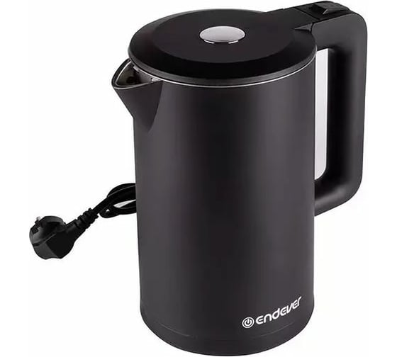 Электрический чайник ENDEVER Skyline емкость 1,7л, черный, мощность 2000Вт, эффект термоса KR-236S