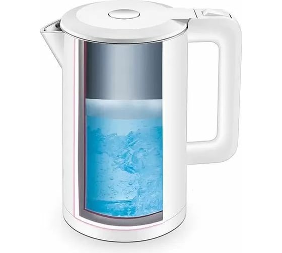 Электрический чайник ENDEVER Skyline емкость 1,7 л, белый, мощность 2000 Вт, эффект термоса KR-235S