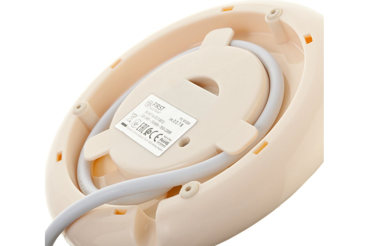 Чайник FIRST максимальный объем 1.7 л, мощность 2200 Вт FA-5417-6-CR ...