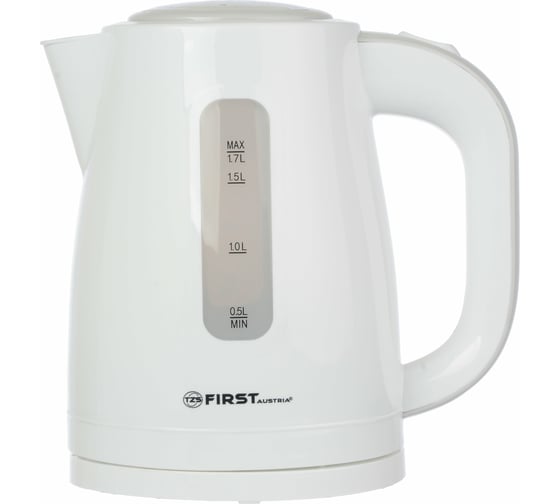 Чайник FIRST пластиковый, 1.7 л, мощность 2200 Вт, белый/серый FA-5426-4 White 1