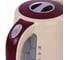 Чайник SONNEN KT-002 1.7 л, 2200 Вт, закрытый нагревательный элемент, пластик, бежевый/красный 451711 5