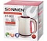 Чайник SONNEN KT-002 1.7 л, 2200 Вт, закрытый нагревательный элемент, пластик, бежевый/красный 451711 8