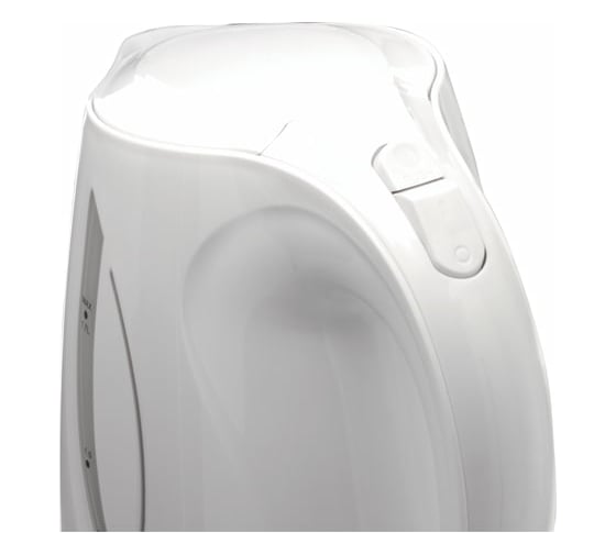 Чайник SONNEN KT-1758 1.7 л, 2200 Вт, закрытый нагревательный элемент, пластик, белый 453415
