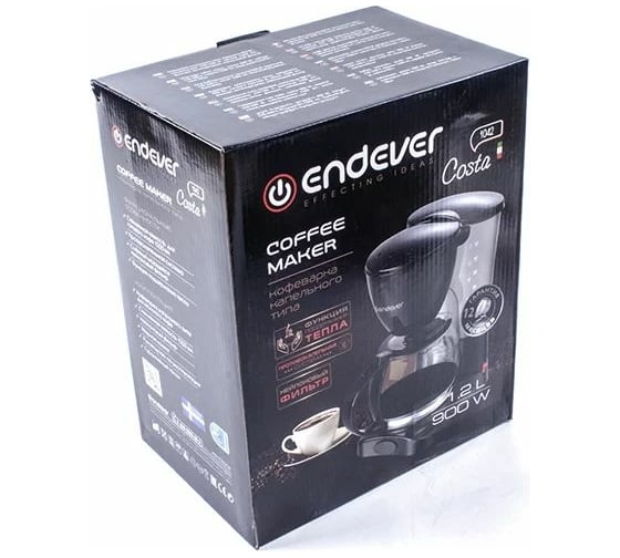 Кофеварка капельного типа ENDEVER черный, пластик Costa-1042