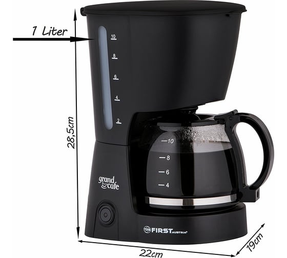 Кофеварка FIRST 8 чашек, Black FA-5464-2 Black