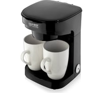 Капельная кофеварка FIRST 450 Вт, с двумя фарфоровыми чашками 2x125 мл, черный FA-5453-4