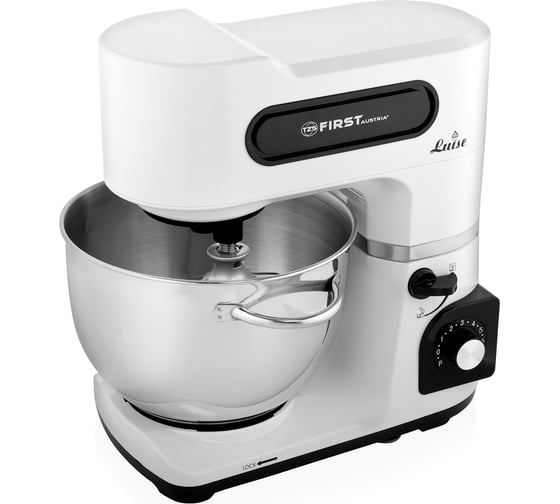 Миксер-тестомес FIRST мощность 1500 Вт, емкость чаши 6.0 л FA-5259-4-White