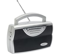 Радиоприемник FIRST AM/FM, выходы AUX/наушники, AC/DC, моно Silver FA-1904-SI