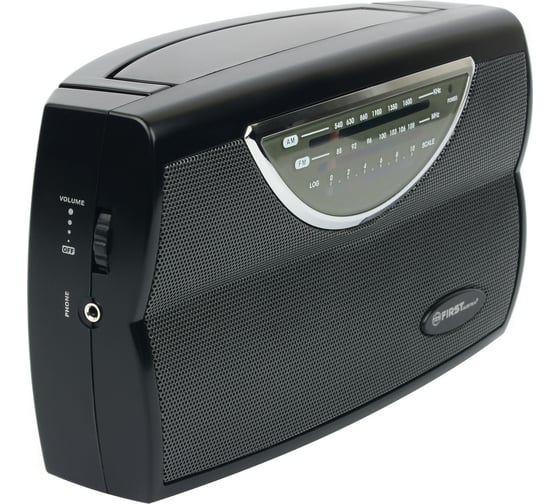 Радиоприемник FIRST AM/FM, выходы AUX/наушники, AC/DC FA-1904-BA